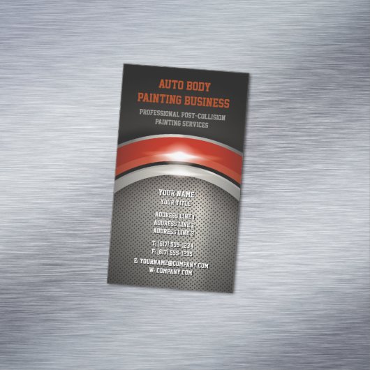 Automatisch hoofdschilderen | Beroepsbeoefenaars Visitekaartje Magneet (Voorbeeld)