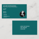 Automatisch hoofdschilderen | Cool Aqua Color Visitekaartje (Voorkant / Achterkant)