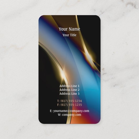 Automatisch hoofdschilderen | Modern Visitekaartje (Achterkant)