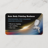 Automatisch hoofdschilderen | Moderne beroepen Visitekaartje (Voorkant)