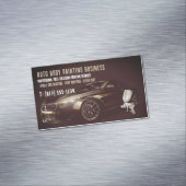 Automatisch hoofdschilderen | Moderne beroepsbeoef Magnetisch Visitekaartje (Voorbeeld)