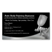 Automatisch hoofdschilderen | Moderne beroepsbeoef Magnetisch Visitekaartje (Voorkant)