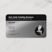 Automatisch hoofdschilderen | Professioneel metaal Visitekaartje (Voorkant)