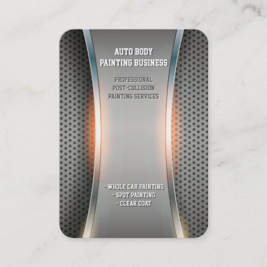 Automatisch hoofdschilderen | Professioneel Visite Visitekaartje (Voorkant)