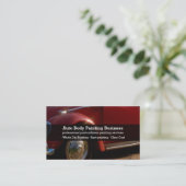 Automatisch hoofdschilderen | Rode auto Visitekaartje (Staand voorkant)