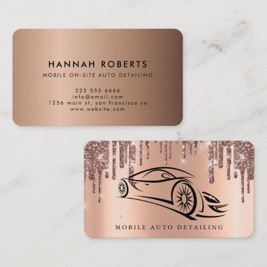 Automatisch informeren, automatisch repareren van  visitekaartje (Voorkant / Achterkant)