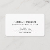 Automatisch informeren, automatisch repareren van  visitekaartje (Voorkant)