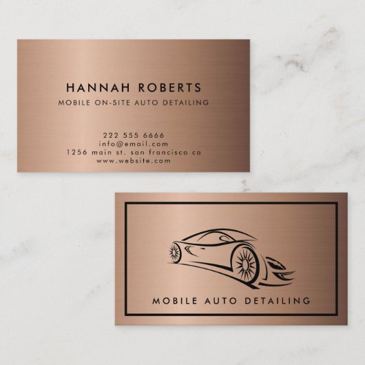 Automatisch informeren, automatisch repareren van  visitekaartje (Voorkant / Achterkant)