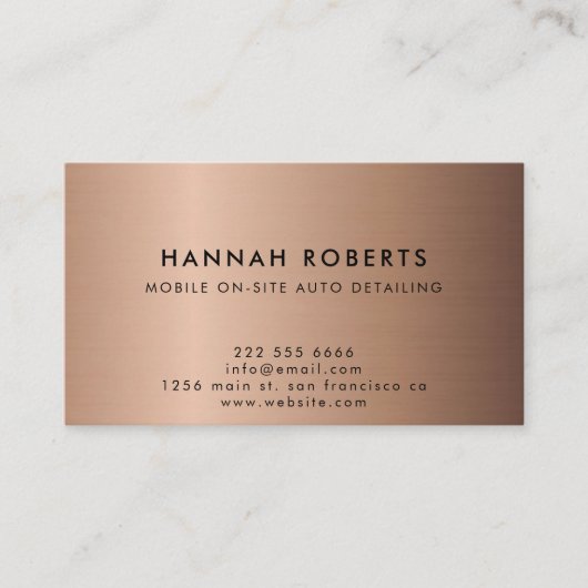 Automatisch informeren, automatisch repareren van visitekaartje (Voorkant)