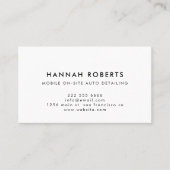 Automatisch informeren, automatisch repareren van  visitekaartje (Voorkant)