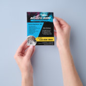 Automatisch informeren Moderne reiniging van autow Flyer (Hand)