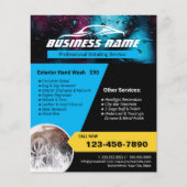 Automatisch informeren Moderne reiniging van autow Flyer (Voorkant)