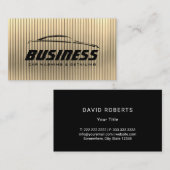 Automatisch informeren van auto's - moderne gouden visitekaartje (Voorkant / Achterkant)