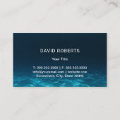 Automatisch informeren van autowrakken Deep Blue Visitekaartje (Achterkant)