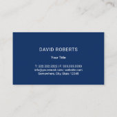 Automatisch informeren van motorwagenwasblauw visitekaartje (Achterkant)