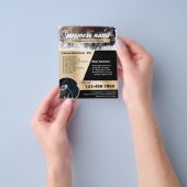 Automatisch informeren van professionele wasprogra flyer (Hand)