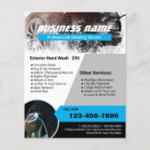 Automatisch informeren van professionele wasprogra flyer (Voorkant)