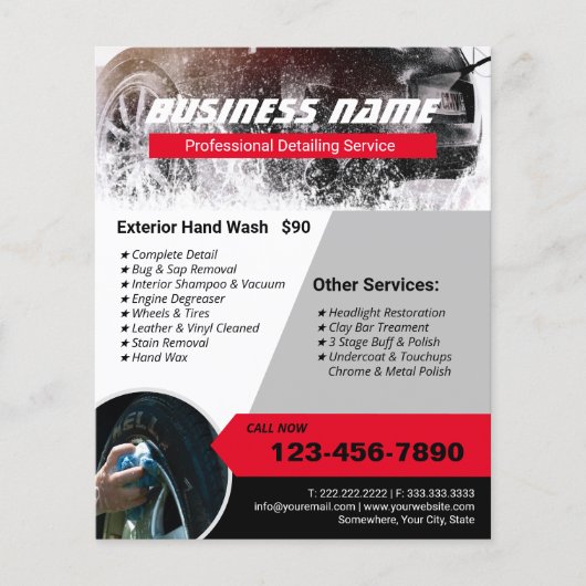 Automatisch informeren van professionele wasprogra flyer (Voorkant)