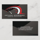 Automatisch | kilometerteller | gladde glans visitekaartje (Voorkant / Achterkant)