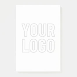 Automatisch logo lichter maken voor achtergrond post-it® notes