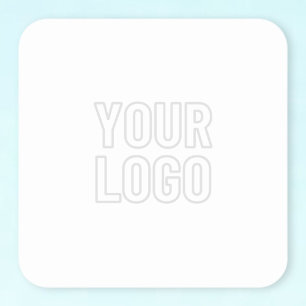 Automatisch logo lichter maken voor achtergrond vierkante sticker