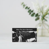 Automatisch mechanisch thema visitekaartje (Staand voorkant)