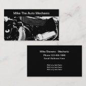 Automatisch mechanisch thema visitekaartje (Voorkant / Achterkant)