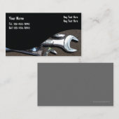 Automatisch mechanisch thema visitekaartje (Voorkant / Achterkant)