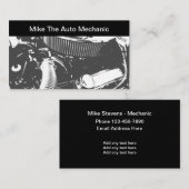 Automatisch mechanisch thema visitekaartje (Voorkant / Achterkant)