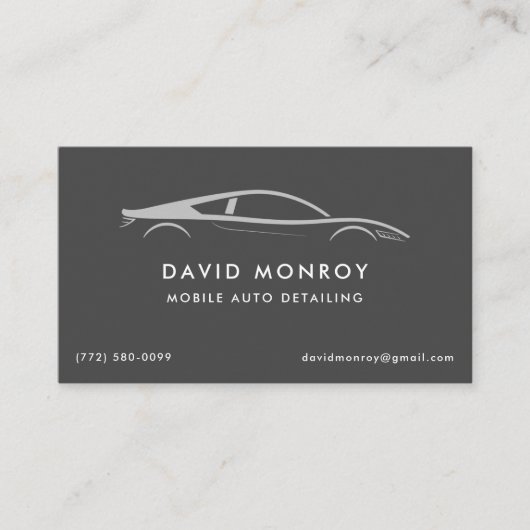 Automatisch mobiel Visitekaartje met details (Voorkant)