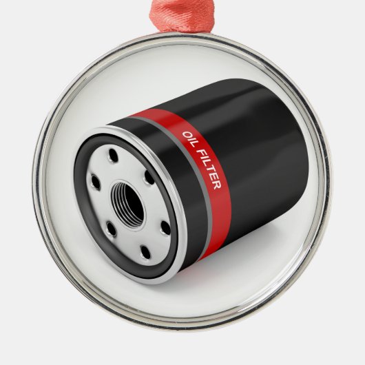 Automatisch oliefilter metalen ornament (Voorkant)