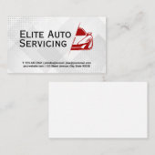 Automatisch onderhoud | Technicus Auto-onderdelen Visitekaartje (Voorkant / Achterkant)