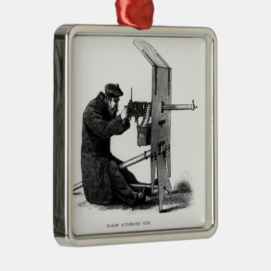 Automatisch Pistool Maxim Metalen Ornament (Rechts)