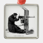 Automatisch Pistool Maxim Metalen Ornament (Voorkant)