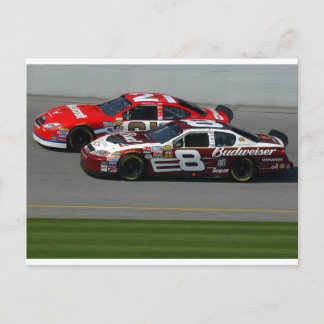 Automatisch racen briefkaart