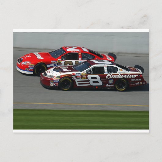 Automatisch racen briefkaart (Voorkant)