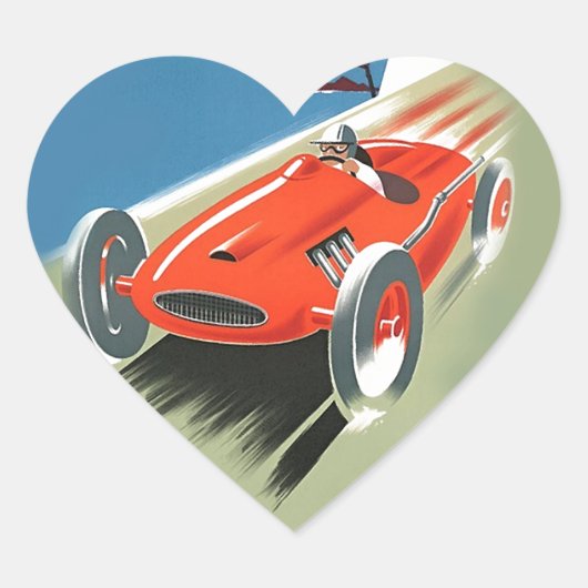  automatisch racen hart sticker (Voorkant)