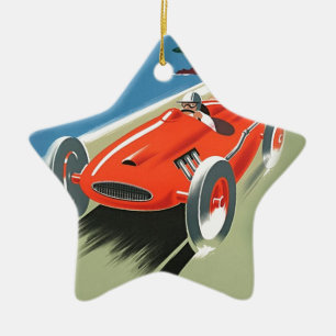 automatisch racen keramisch ornament