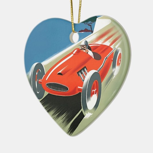  automatisch racen keramisch ornament (Links)