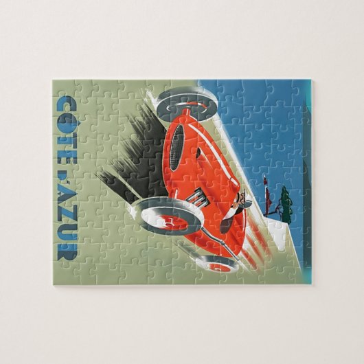 automatisch racen legpuzzel (Horizontaal)