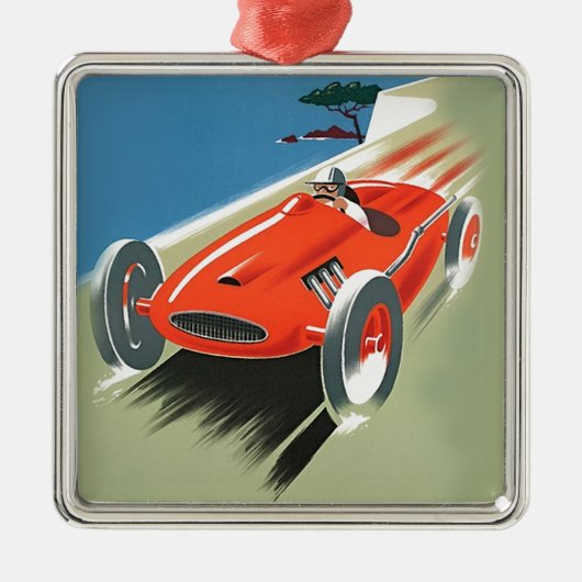 automatisch racen metalen ornament (Voorkant)