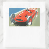  automatisch racen rechthoekige sticker (Tas)