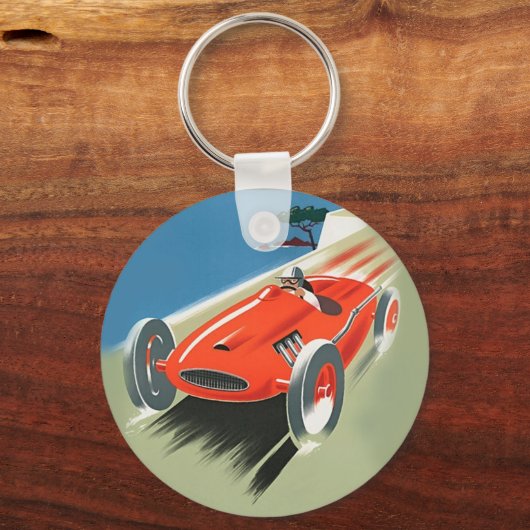 automatisch racen sleutelhanger (Voorkant)