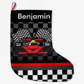 Automatisch racistisch ontwerp met grote kerstinsl grote kerstsok (Voorkant)