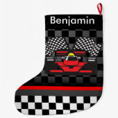 Automatisch racistisch ontwerp met grote kerstinsl kerstsok (Achterkant)