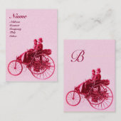 AUTOMATISCH REPARAAT AUTOMOTIEF MONOGRAM fuchsia p Visitekaartje (Voorkant / Achterkant)