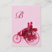 AUTOMATISCH REPARAAT AUTOMOTIEF MONOGRAM fuchsia p Visitekaartje (Achterkant)