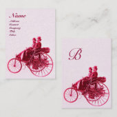 AUTOMATISCH REPARAAT AUTOMOTIEF MONOGRAM fuchsia p Visitekaartje (Voorkant / Achterkant)