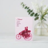 AUTOMATISCH REPARAAT AUTOMOTIEF MONOGRAM fuchsia p Visitekaartje (Staand voorkant)