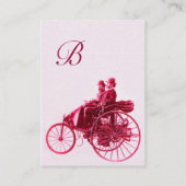 AUTOMATISCH REPARAAT AUTOMOTIEF MONOGRAM fuchsia p Visitekaartje (Achterkant)